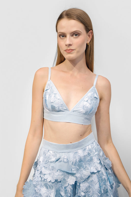 Bra Lace Top "ELIXIR" - eisblau