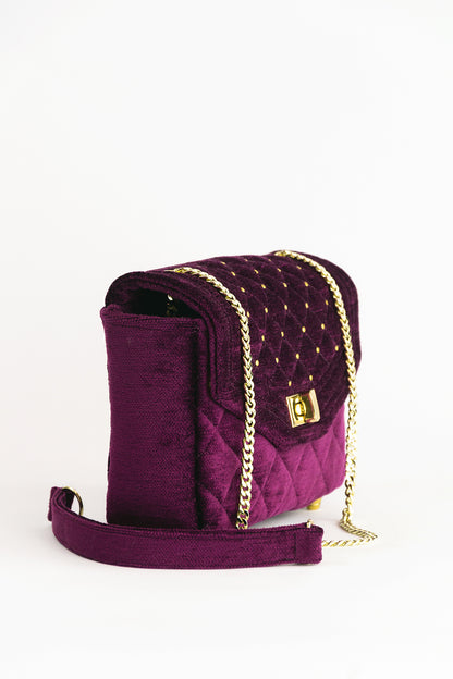 Shoulder Bag "LILAC VELVET" - Manuel Essl Design